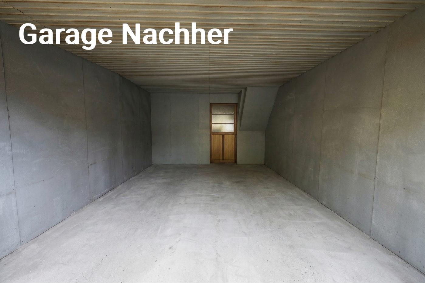 Garage nach der Räumung
