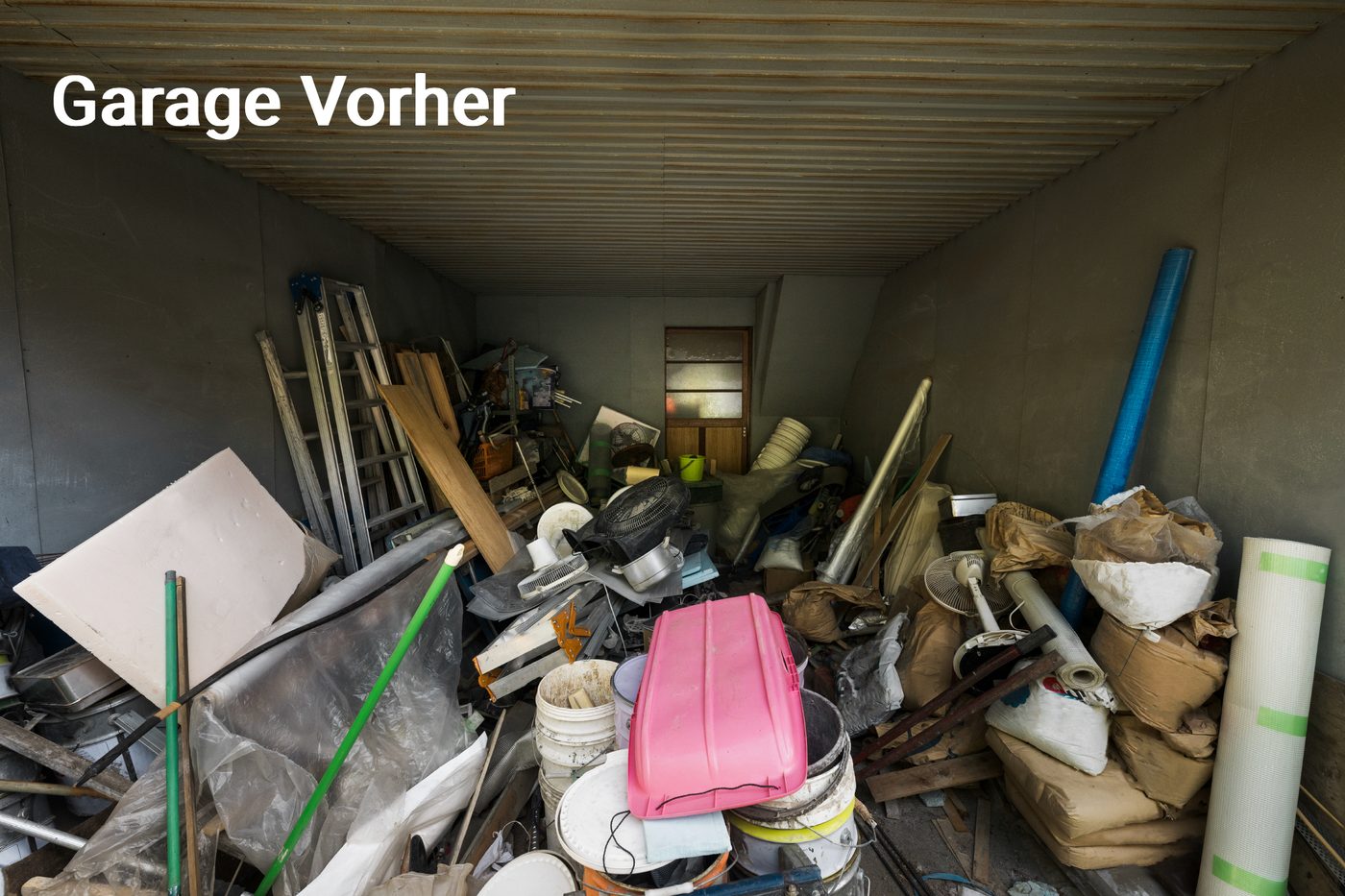 Garage vor der Räumung