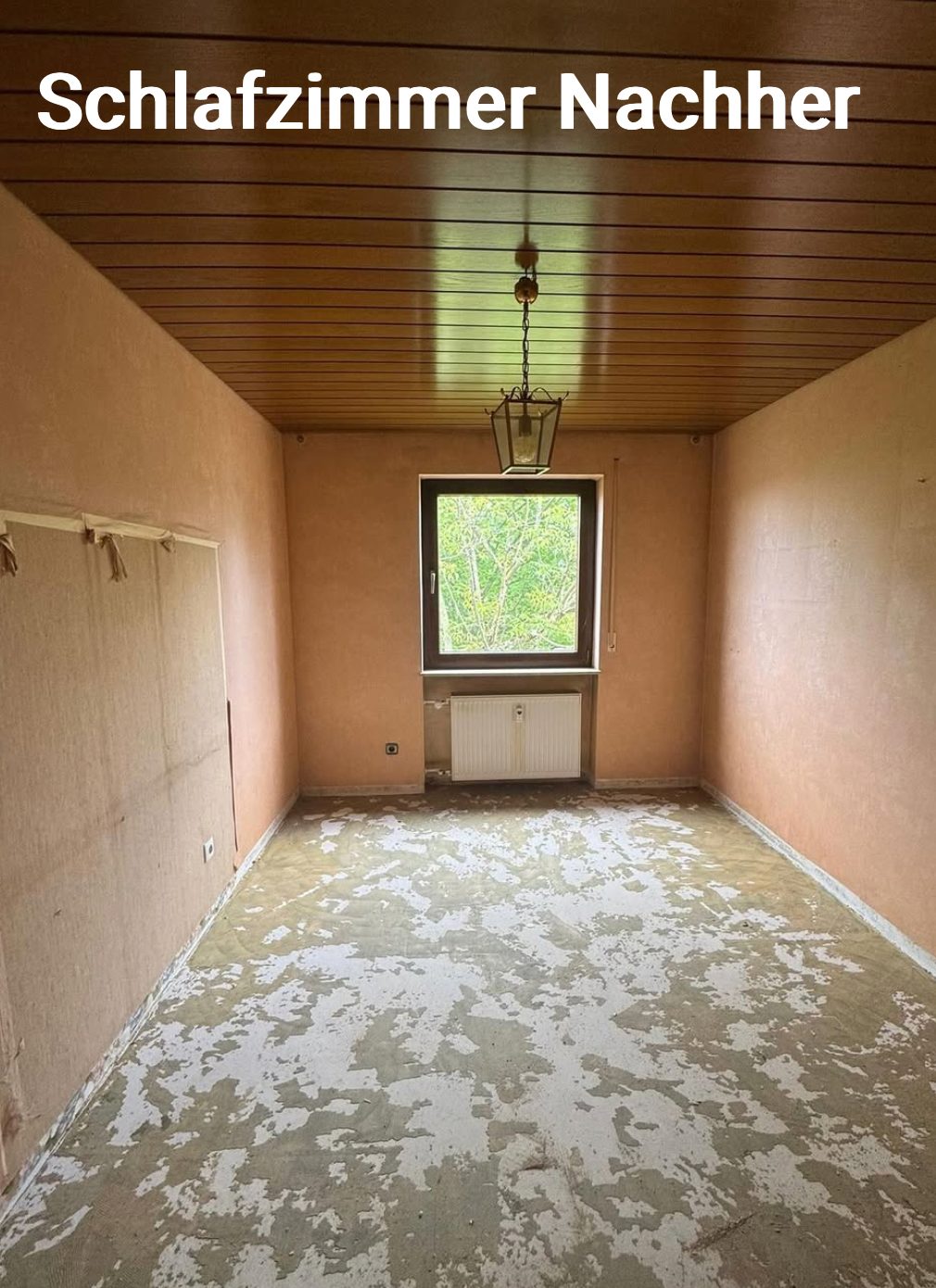 Schlafzimmer nach der Entrümpelung
