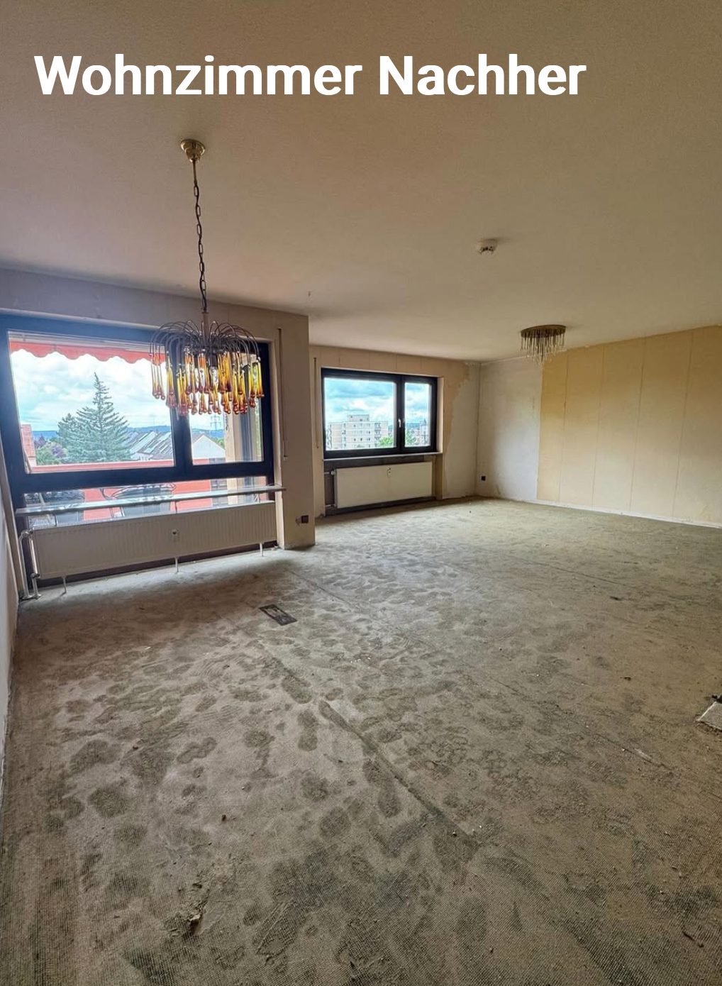 Besenrein geräumtes Wohnzimmer